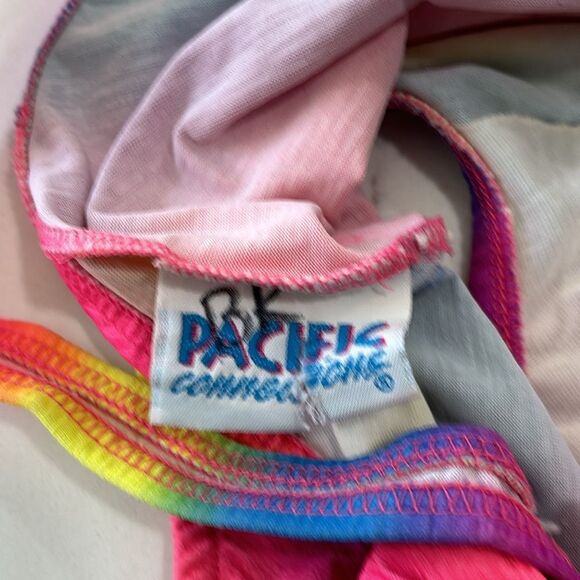 Pacific Connections One Piece Girls Multicolor Rainbow Swimsuit Bathing Suit - Picture 7 of 7